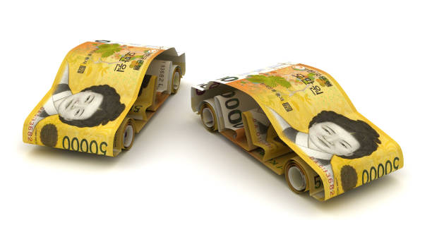 istock Car Finance With South Korean Won 1427563549