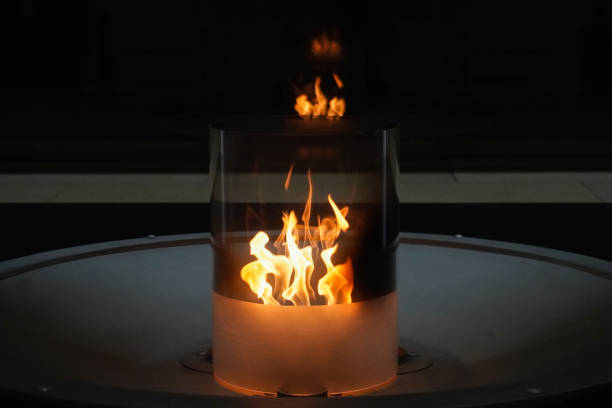 istock There is a big fire in the barrel 1427569103