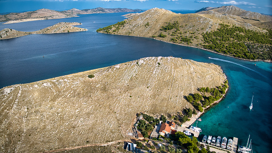 Katina island in Kornati islands. Croatia
