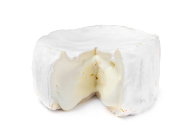 istock Tasty cut brie cheese isolated on white 1427569469