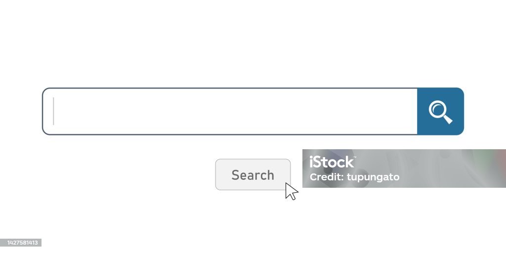 Empty Search Table Empty Search Bar And Button Stock Illustration - Download Image Now ...