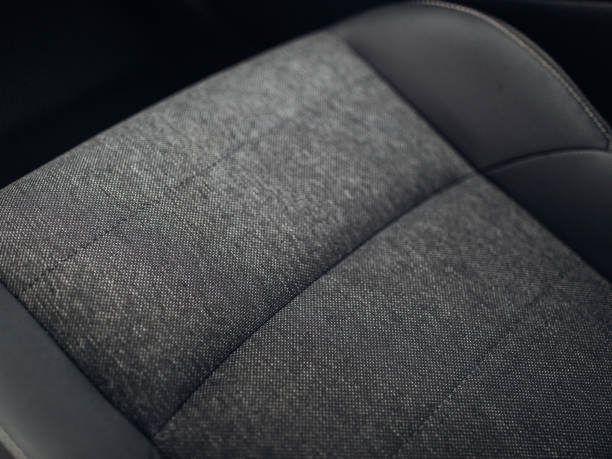 istock Modern car fabric seats close up 1427585164