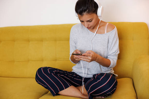 istock Searching for favorite song 1427589459