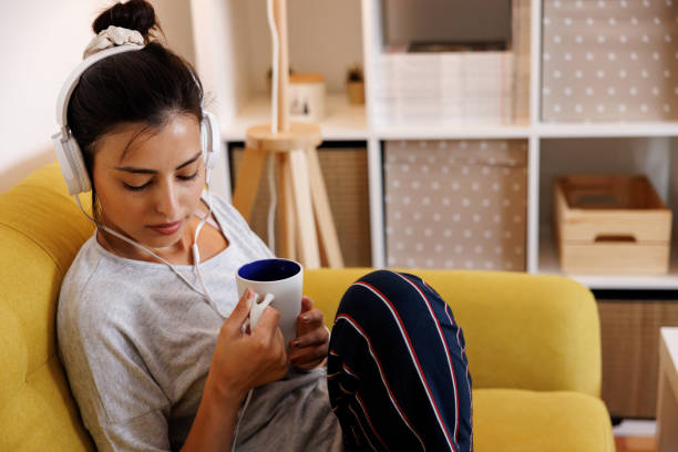 istock Enjoying favorite music during morning coffee 1427589637