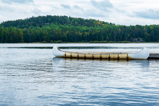 istock A Canoe Parked Beside a Dock in Lake Opeongo, Algonquin Park, Canada 1427590332