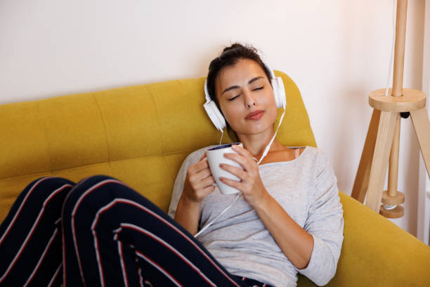 istock Enjoying favorite music during morning coffee 1427591524