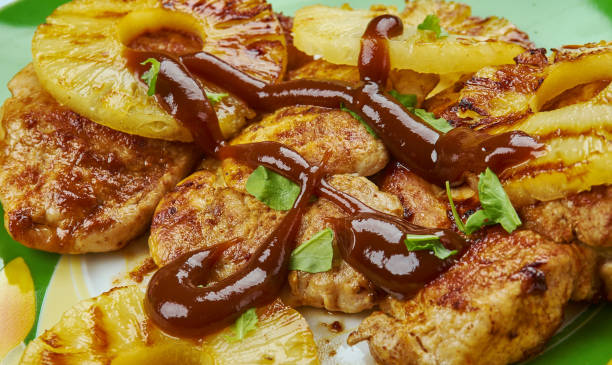 Grilled Hawaiian Pork Chops a sweet and tangy Hawaiian sauce. R