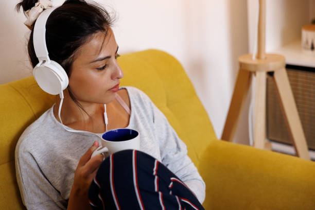 istock Daydreaming with favorite music 1427592982