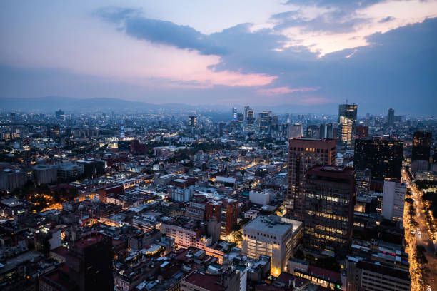istock Mexico city skyline at dusk 1427603724