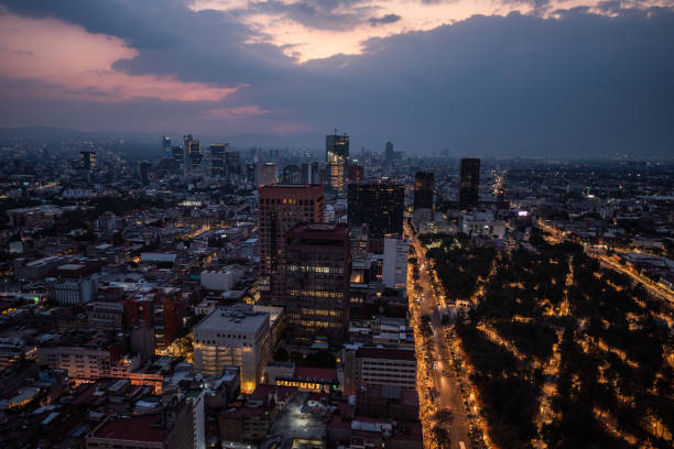 istock Mexico city skyline at dusk 1427603756