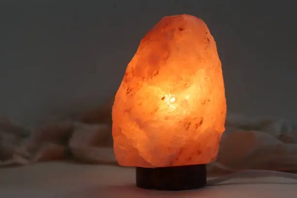 Himalayan pink salt crystal lamp. Lamp handcrafted with rare crystals which are 250 million year old, Hand mined from Himalaya