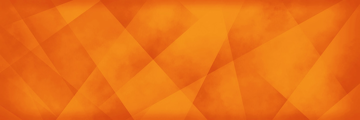 Orange abstract background design, texture on geometric layered triangle shapes, rectangle banner or orange autumn paper in abstract modern art business pattern for products or creative website