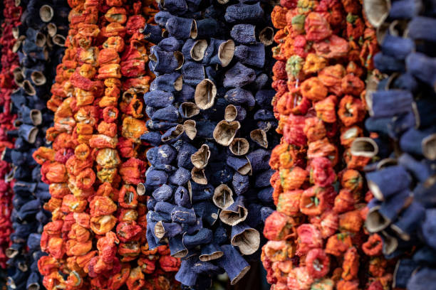 Dried vegetables for to use at winter time.