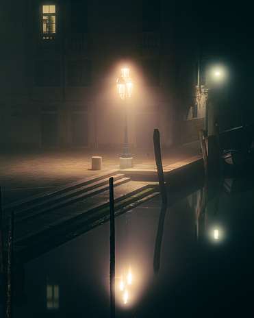 Nighttime images of Venice