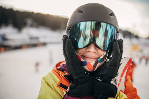 istock Cute female skier on vacation 1427646229