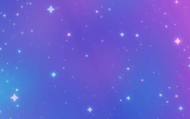 Outer Space Abstract Gradient Glow Background Out space stars deep glowing galaxy abstract background. andromeda galaxy stock illustrations