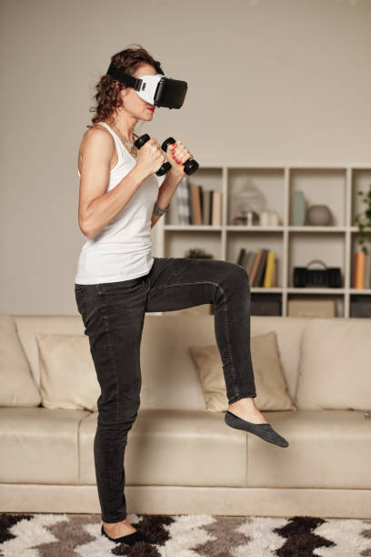 istock Woman Balancing on One Leg 1427650186
