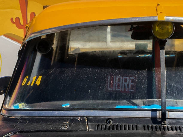 istock Old Black and yellow taxi 1427666422