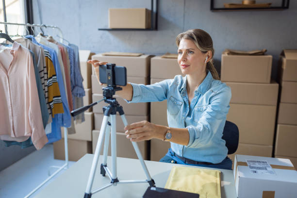 istock Making social media content for online store 1427670379