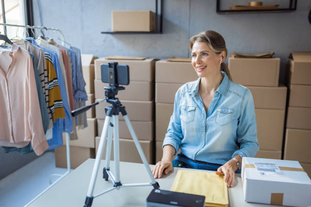 istock Making social media content for online store 1427670402