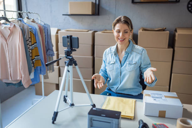 istock Making social media content for online store 1427670404