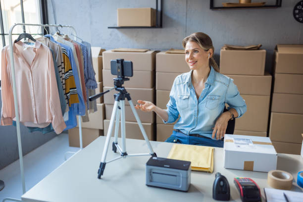 istock Making social media content for online store 1427670407