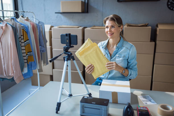istock Making social media content for online store 1427670419