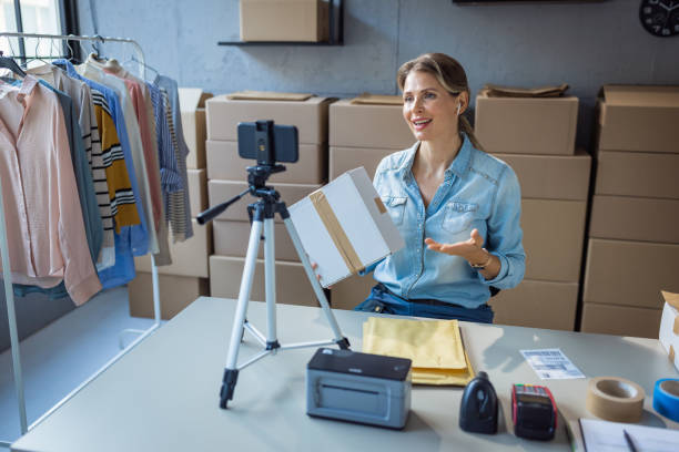 istock Making social media content for online store 1427670420