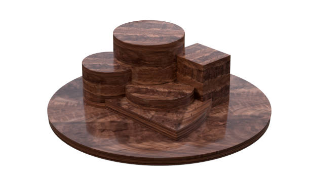 istock Wooden 3D Stage Mockup 1427673234