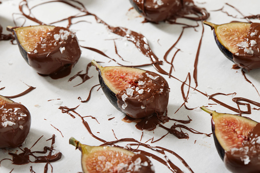 Chocolate Dipped Figs with Maldon Salt