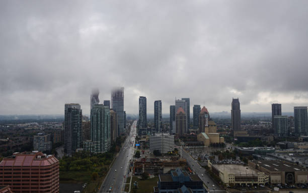 istock Cloud cover over Mississauga skyline 1427675282