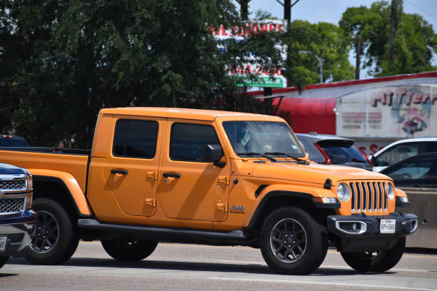 Jeep cruising on I-45 in Houston, Texas 2022