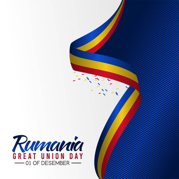 stockillustraties, clipart, cartoons en iconen met romania great union day vector illustration. suitable for greeting card, poster and banne - roemenië