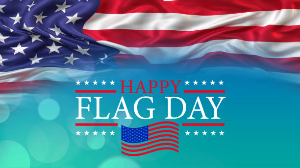 アメリカ合衆国国旗の日のコンセプト、ハッピーフラッグデー - flag day ストックフォトと画像