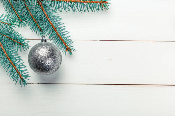 istock Christmas background, pine tree branches with decoration 1427683007