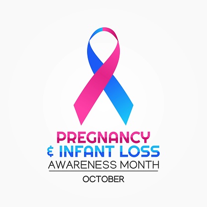 Pregnancy and Infant Loss  Awareness Month Vector Illustration. Suitable for greeting card poster and banner