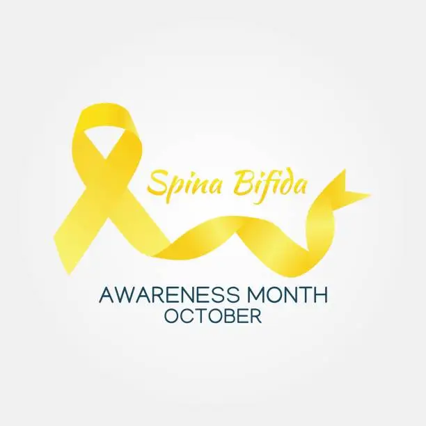 Vector illustration of Spina Bifida  Awareness Month Vector Illustration. Suitable for greeting card, poster and banner.