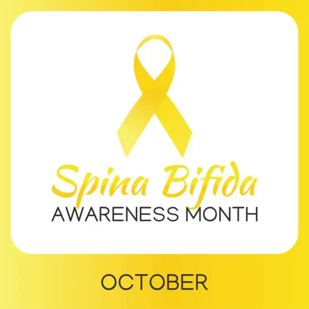 Vector illustration of Spina Bifida  Awareness Month Vector Illustration. Suitable for greeting card, poster and banner.