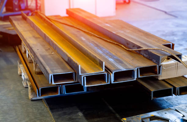 istock Steel engineering workshop technology. Metal factory production. 1427687344