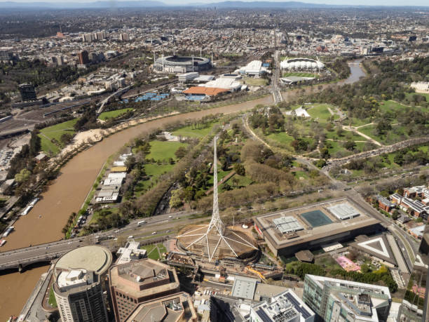 istock High angle view of Melbourne 1427692929