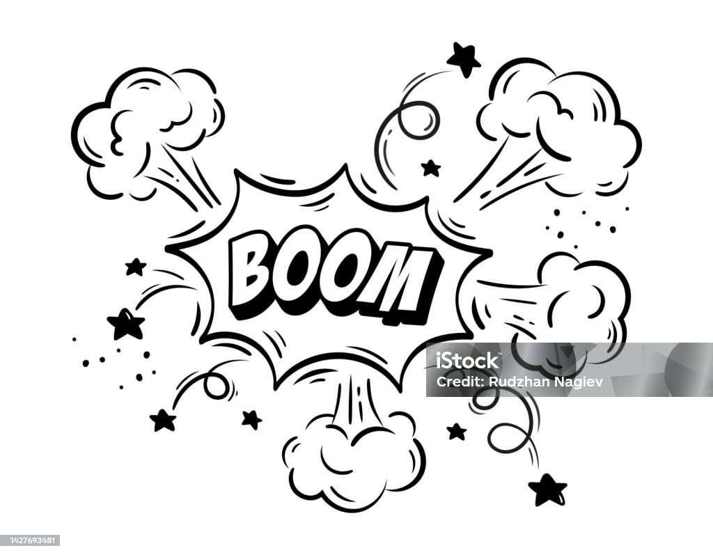 Retro Explosion Retro Explosion For Comics Stock Illustration - Download Image Now ...