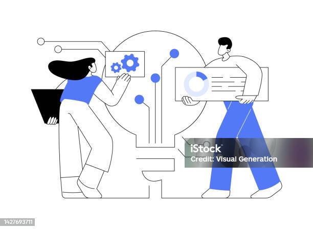 Innovative Solution Vector Innovative Solution Abstract Concept Vector Illustration Stock ...