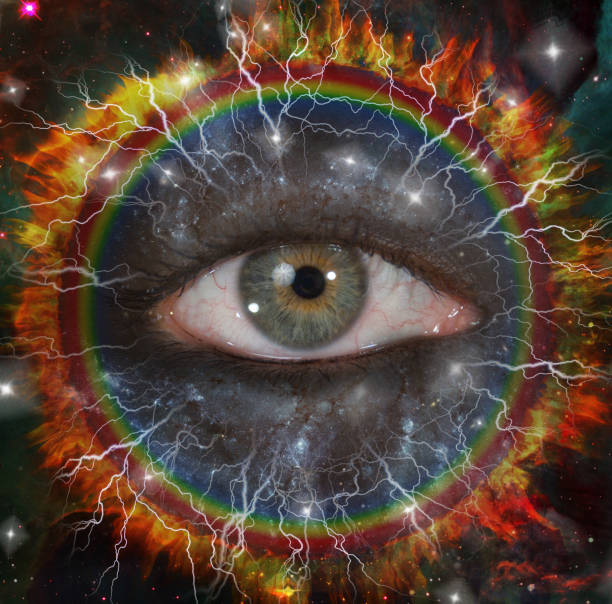 istock Eye in circle of fire 1427694917