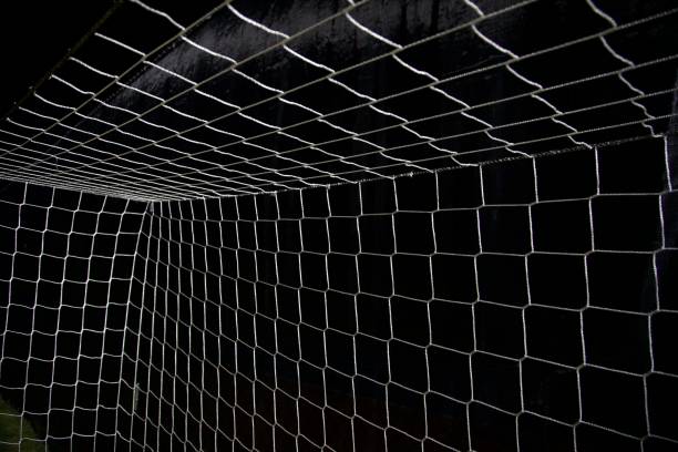 istock Close up on a soccer goal net 1427696089