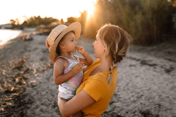 istock Morning walk on the beach. 1427707557