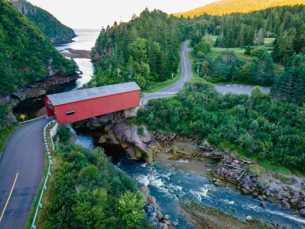 Point Wolfe Covered Bridge Fundy Biosphere Reserve in Canada