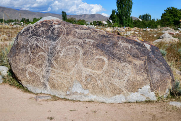 Cholpon Ata petroglyphs, Issyk Kul, Kyrgyzstan