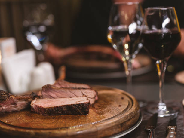 istock freshly cooked veal chop on wooden plate 1427716524