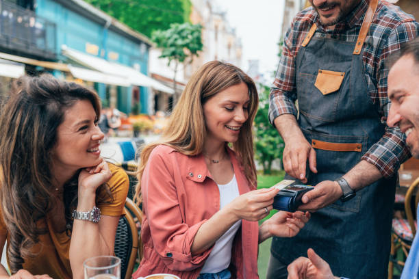 Contactless payment stock photo