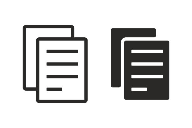 symbol "kopieren und einfügen" - dokumente stock-grafiken, -clipart, -cartoons und -symbole